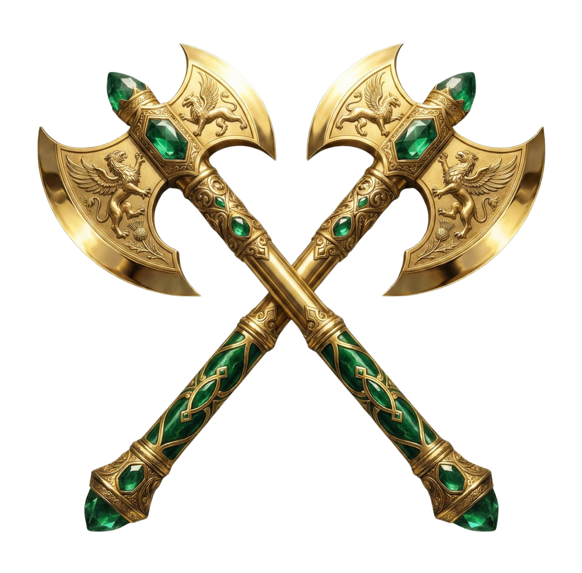 Crossed battle axes